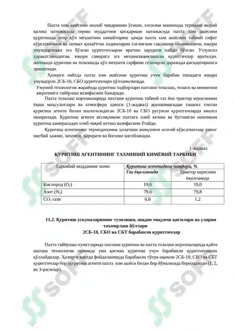 Quritish barabanlarini ekspluatatsiya qilish va ta’mirlash 2