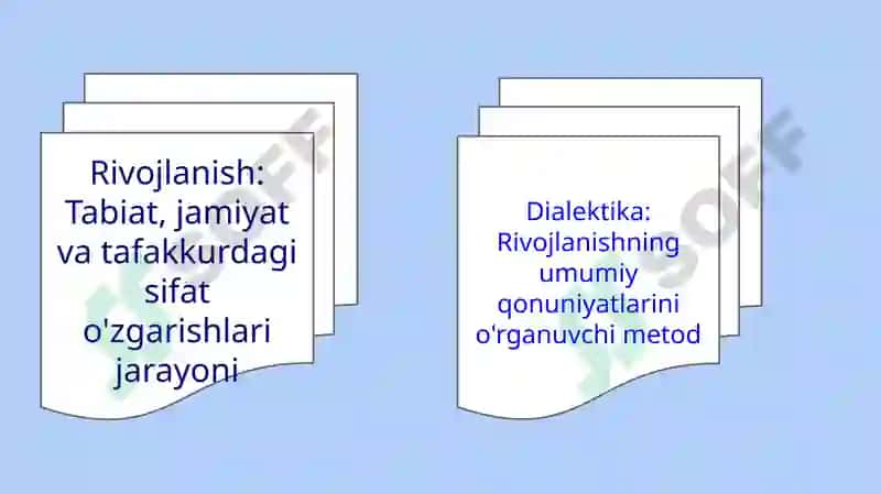 Rivojlanish umumiy qonunlari va kategoriyalar 2