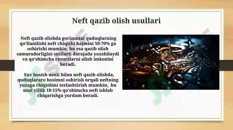 Neft va qaz ko'rishida gorizontal quduq 2
