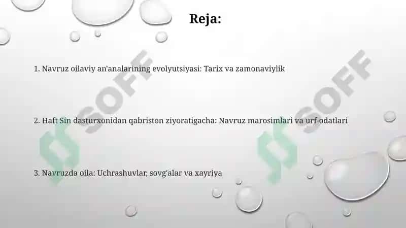 Navro'z bayrami an'analari Oilaviy marosimlar tadriji 2