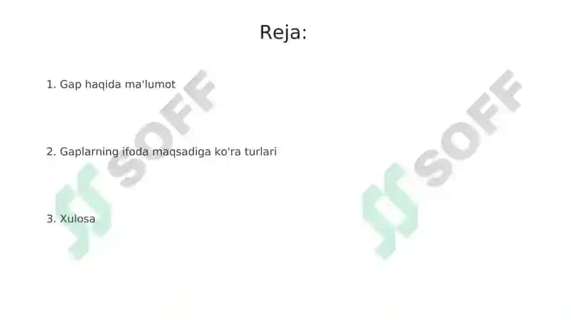 Gap haqida malumot 2