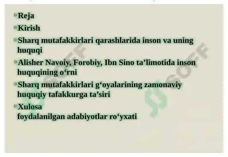 Sharq mutafakkirlari ta’limotida inson huquqlari g‘oyasi 2