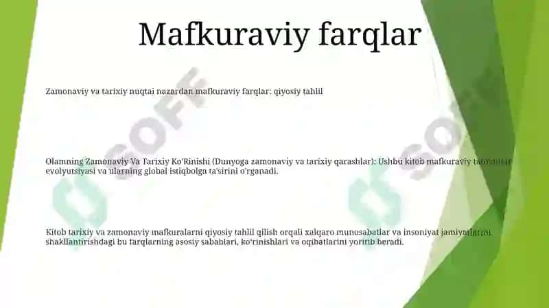 Olamning Zamonaviy Va Tarixiy Ko'Rinishi 2