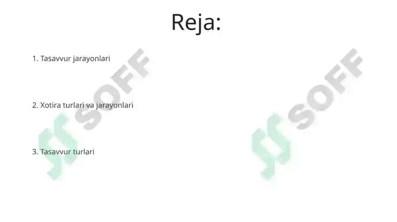 Tasavvur jarayonlari 2