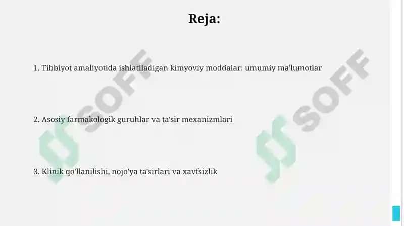 Tibbiyotda Kimyoviy Moddalar 2