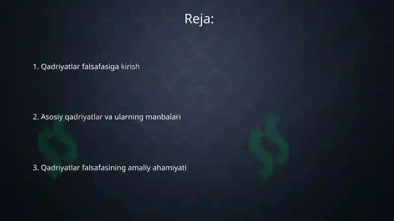 Qadriyatlar falsafasi 2