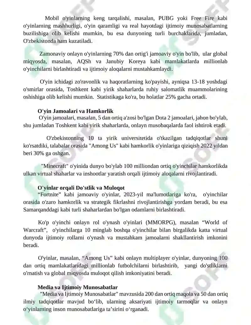 Onlayn O'yinlarning Ijtimoiy Ta'siri 2