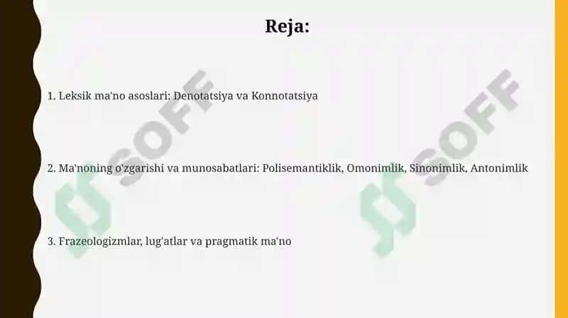 Leksemaning uzual va o`qavional ma'nolari 2