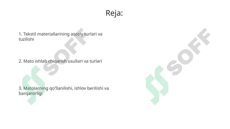 Turlixilto'qimachilik materiallari 2