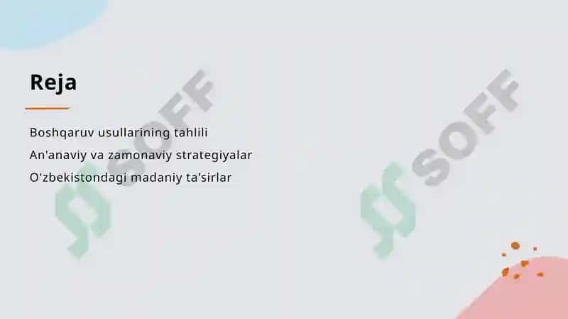 Boshqaruv Usullari 2