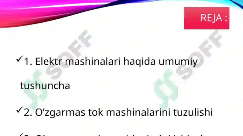 O’zgarmastok mashinalariuning tuzilishi va ishlash prinsi 2