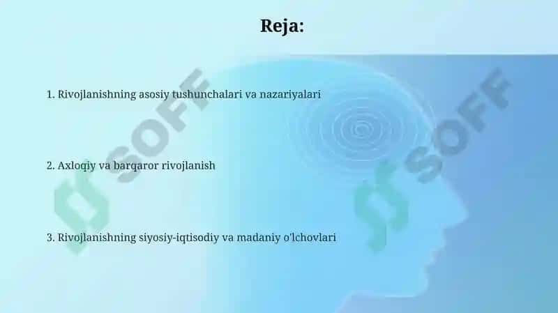 Rivojlanish falsafasi 2