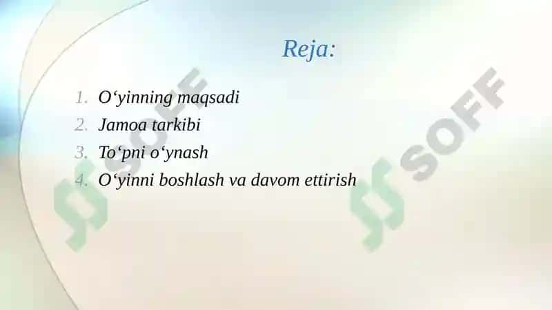Qol to‘pi o‘yini qoidalari 2
