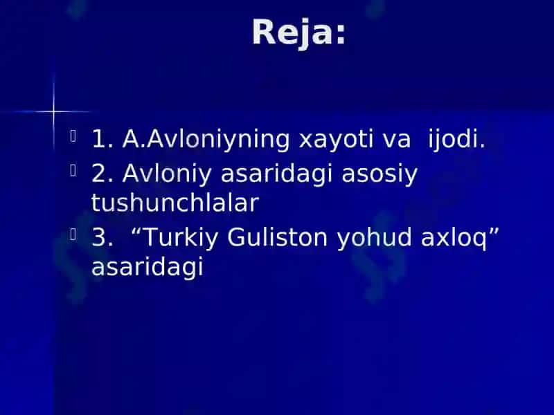 "Turkiy Guliston yoxud axloq" asari 2