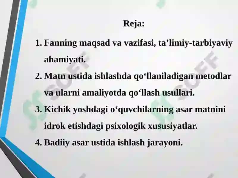 Boshlang'ich sinflarning o'qish darslari 2