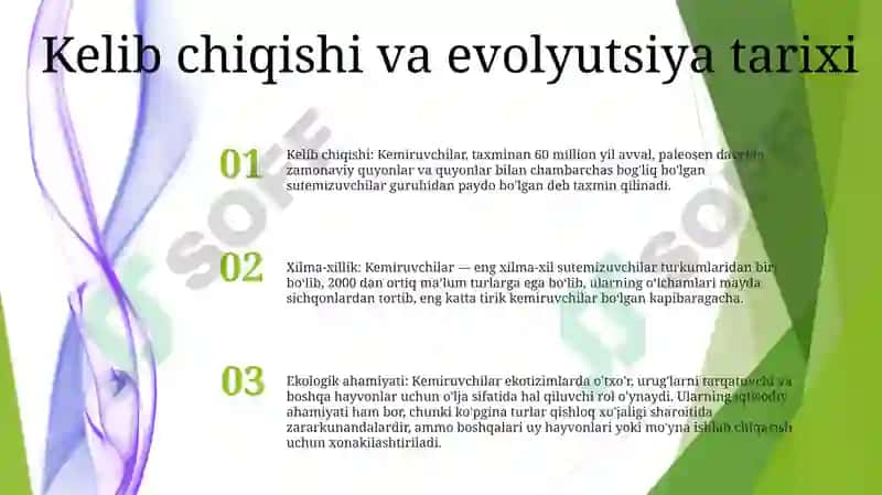 Kemiruvchilar Turkumi 2