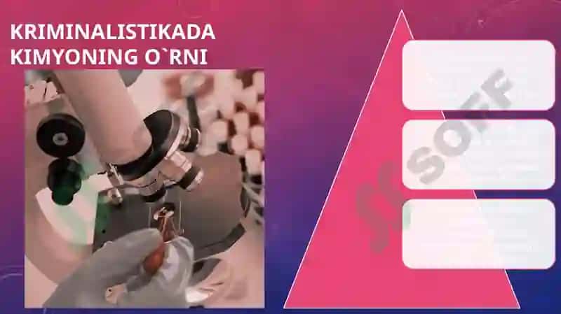 Kriminalistikada kimyoning ro'li 2