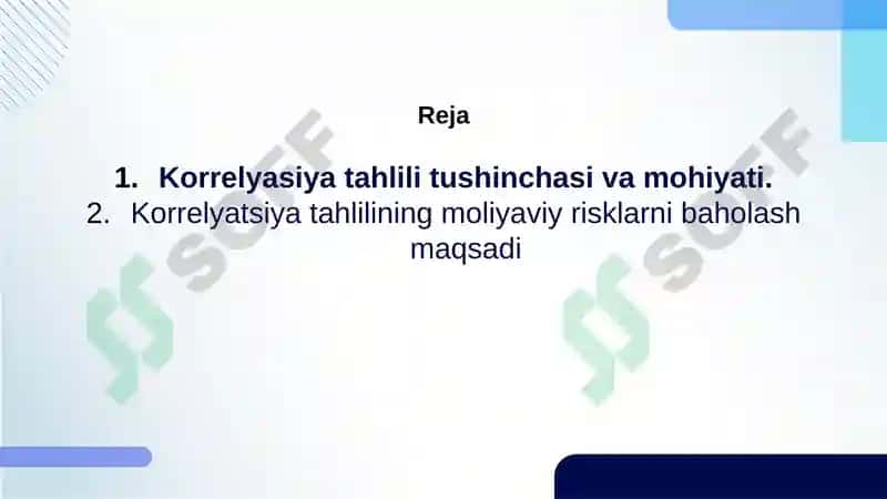 Korrelyasiya tahlilining maqsadi 2