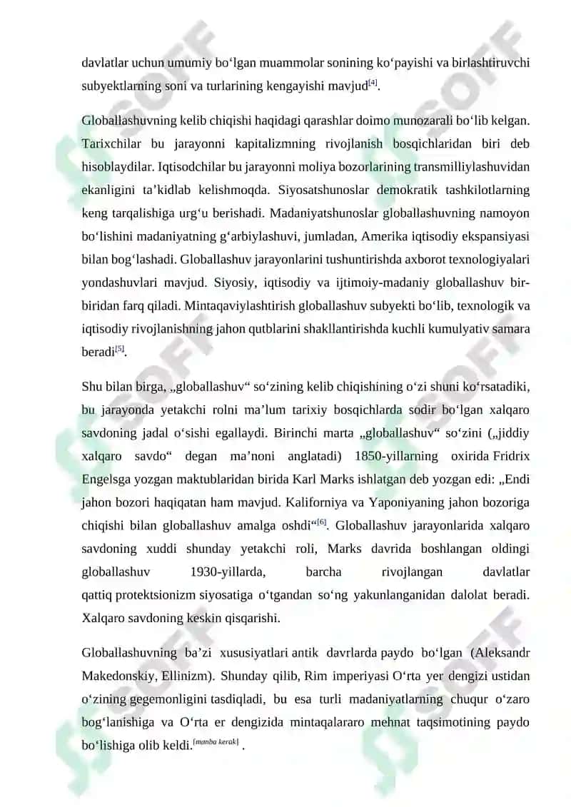 Globallashuvning iqtisodiy o‘sishga ta’siri 2