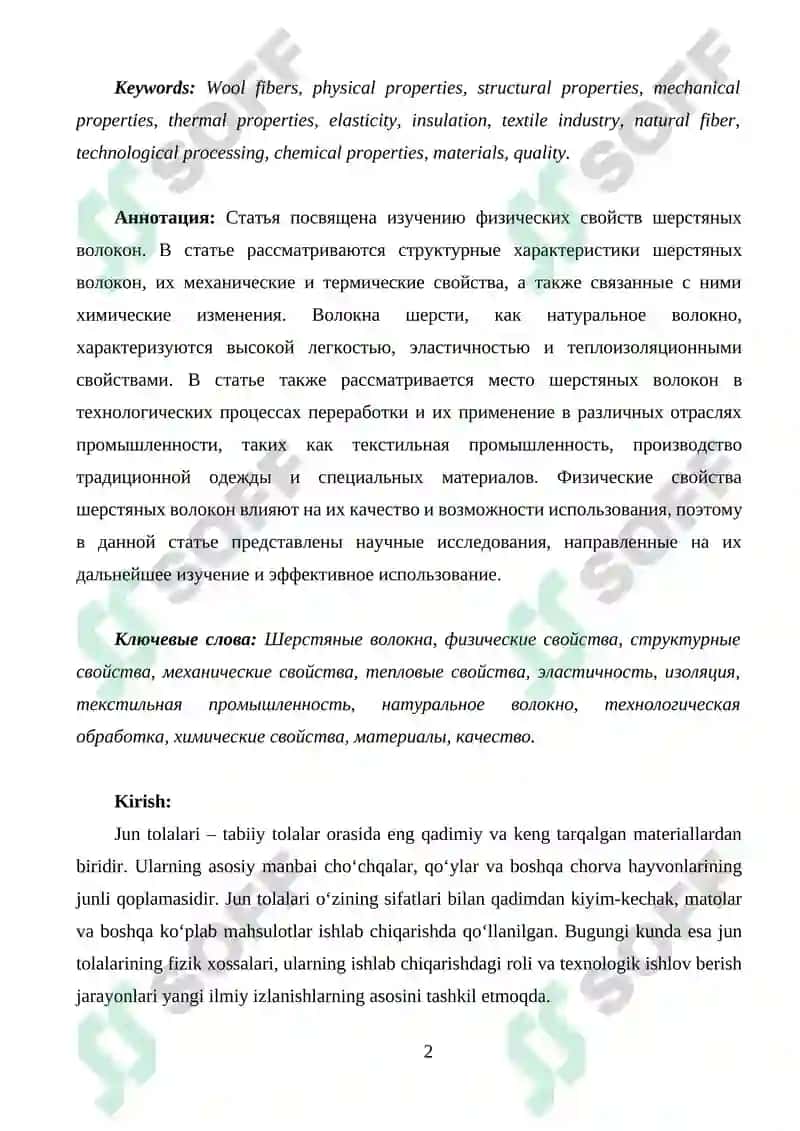 JUN TOLALARINI FIZIK XOSSALARI 2