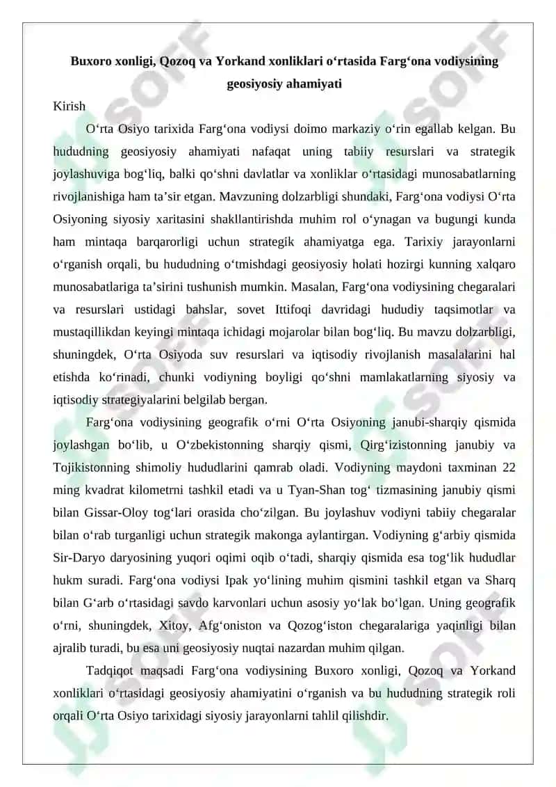 Farg‘ona vodiysining geosiyosiy ahamiyati 2