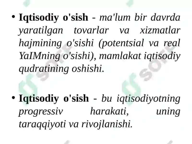 Iqtisodiy o'sishda tadbirkorlik 2