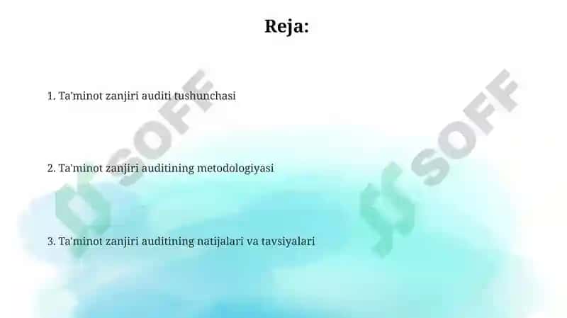 Taʼminot jarayoni auditi 2