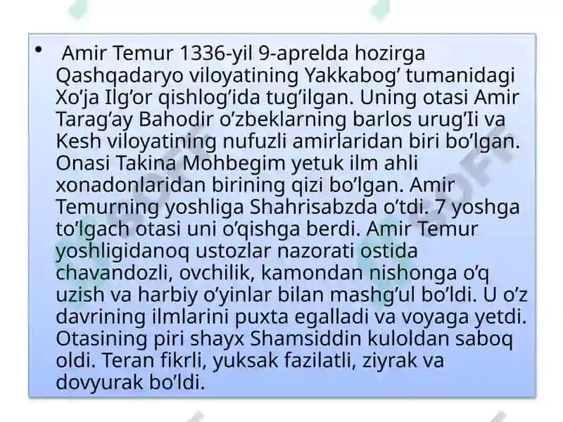 Amir Temur 2