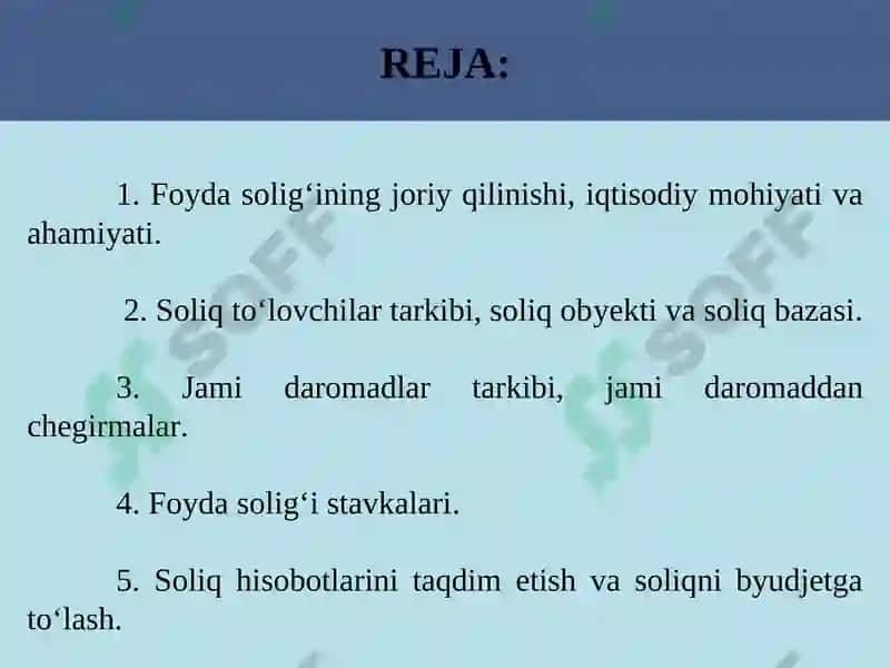 Foyda solig‘i 2