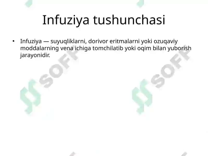 Infuziya va Transfuziya 2