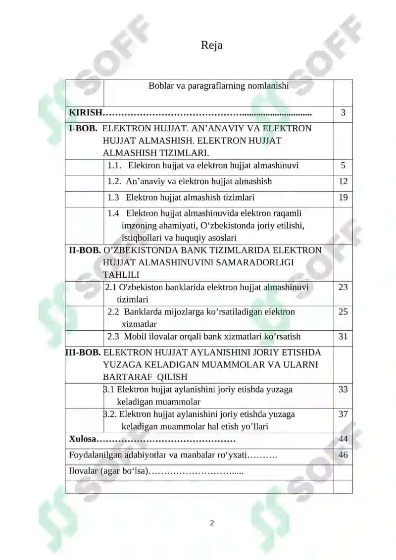 ELEKTRON HUJJAT VA ELEKTRON HUJJAT ALMASHINUVI 2