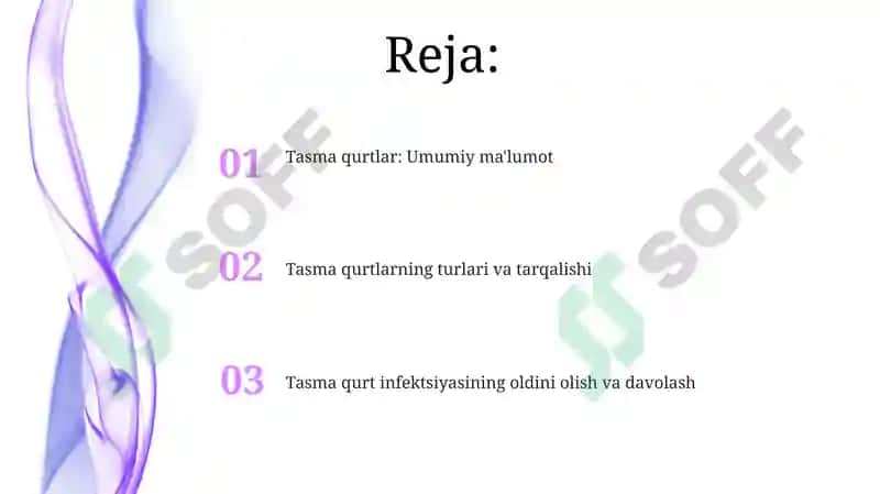 Tibbiy gelmintologiya: tasmasimon chuvachanglar 2