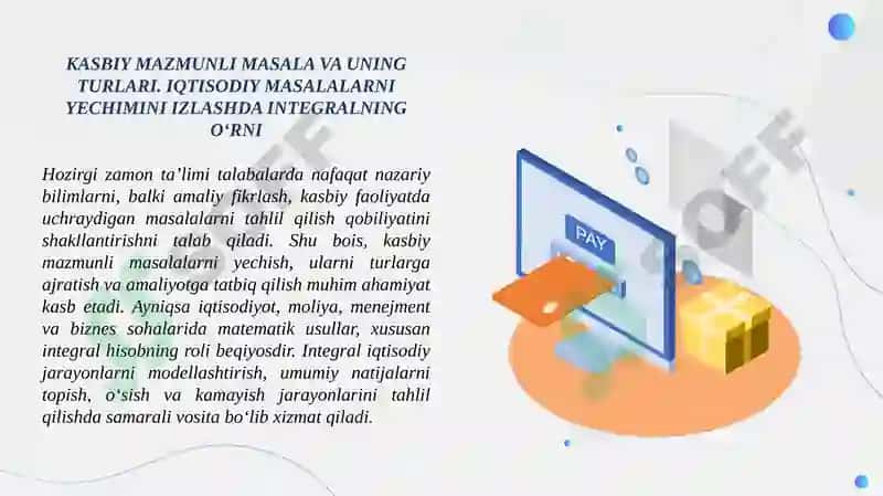 Kasbiy mazmunli masala va uning turlari 2