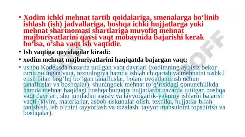 Ish vaqtivadamolish vaqti 2