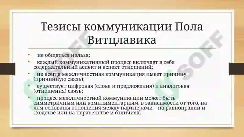 Тезисы коммуникации ПолаВитцлавика 2