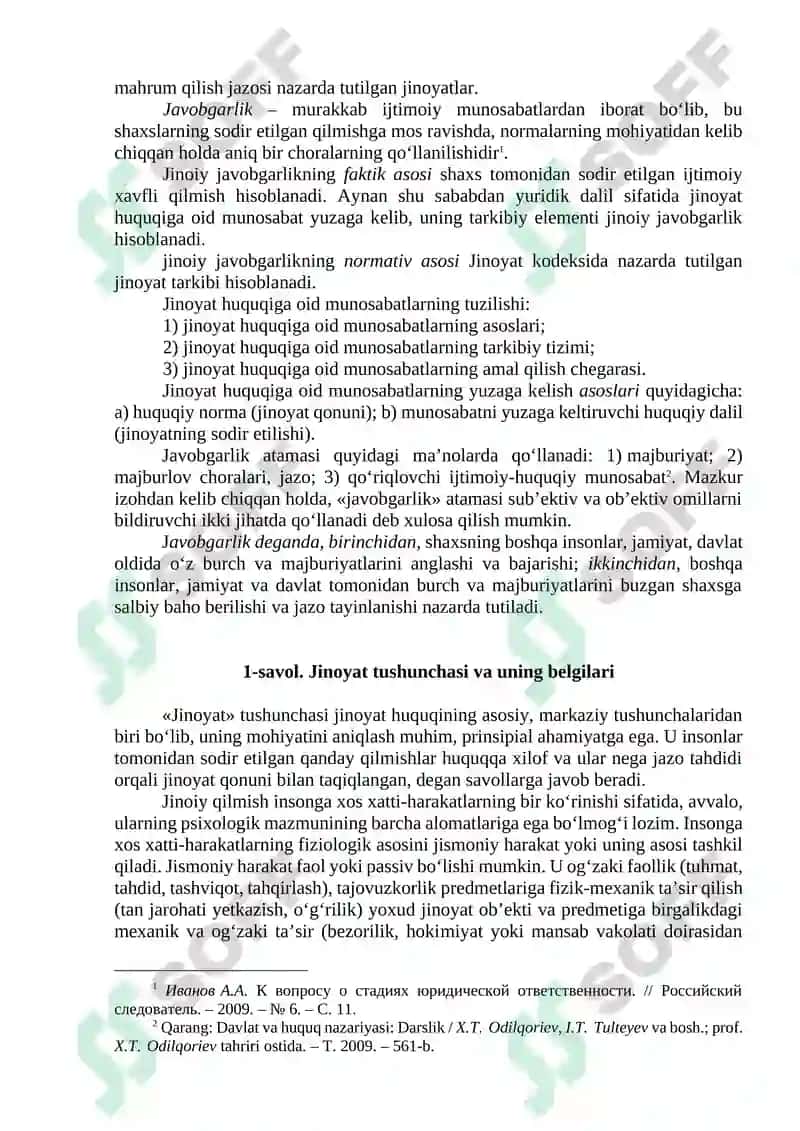 JINOYAT TUSHUNCHASI 2