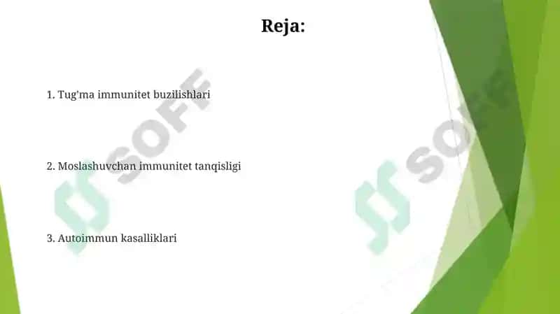 Immun sistema kasalliklari 2