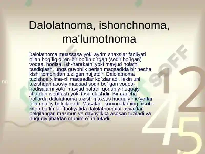 Dalolatnoma 2