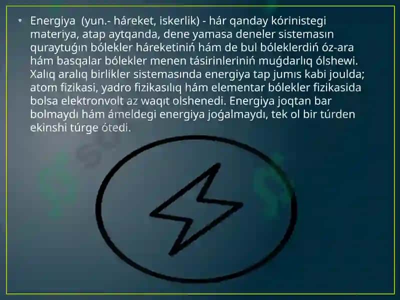 Elektr Energiyadan Xojaliqqarıy Hayotiy Ta’minoti 2