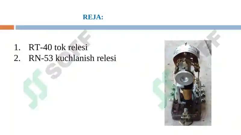 Elektromexanik o‘lchov relelari 2