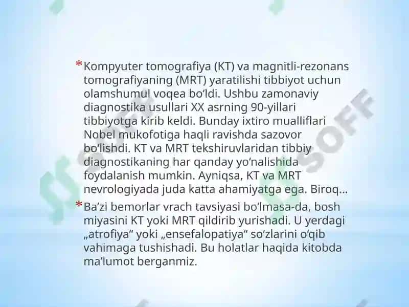 Kompyuter tomografiyasi va uni ishlashining fizik asoslari 2