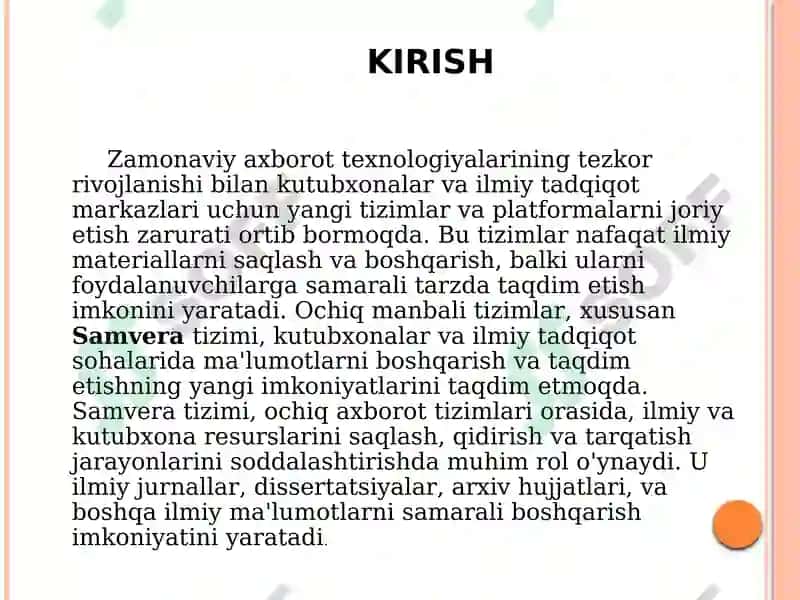 "Samveraochiqaxborotkutubxonalartizimi" 2