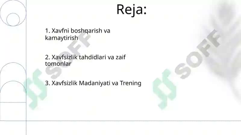 Xavfsizlik Madaniyati va Trening 2