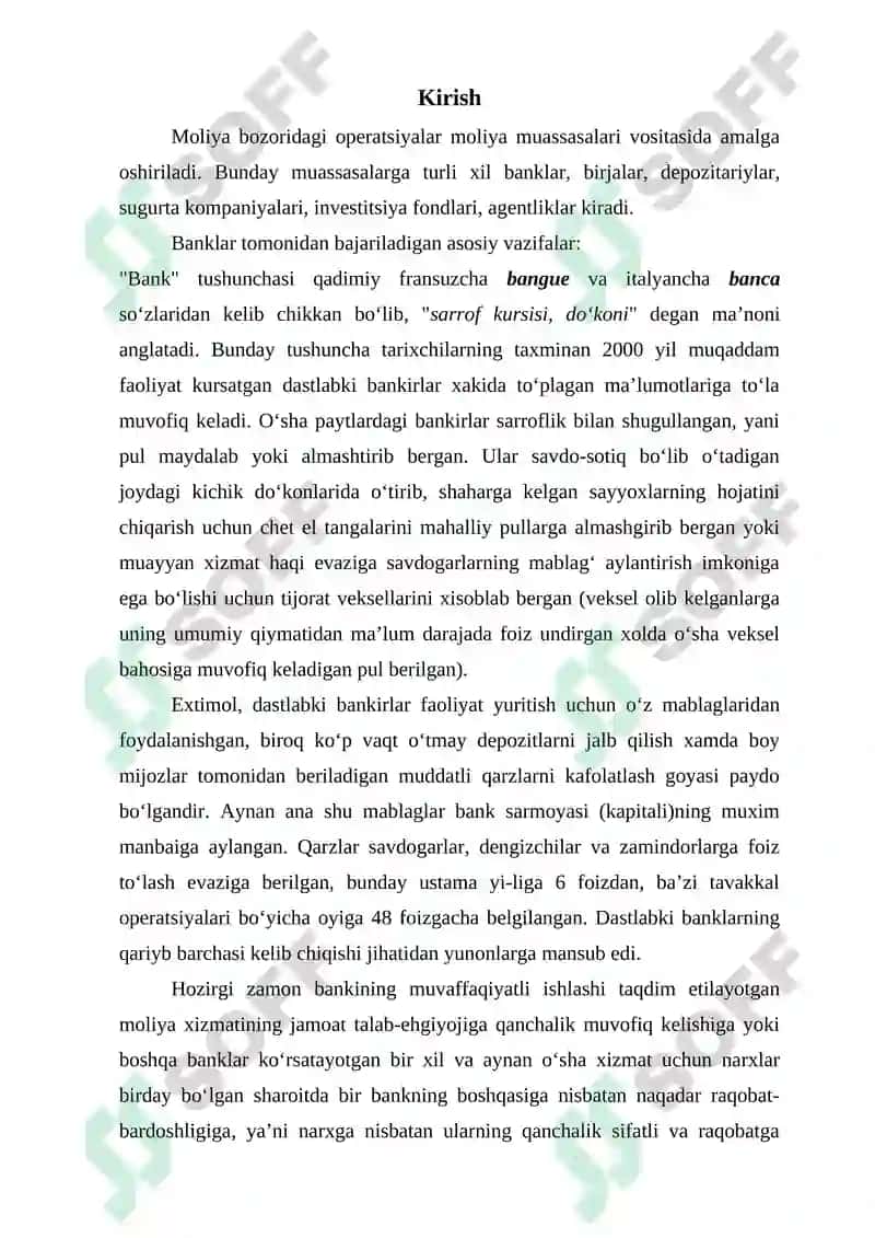 Banklar va Moliyaviy Muassasalar 2