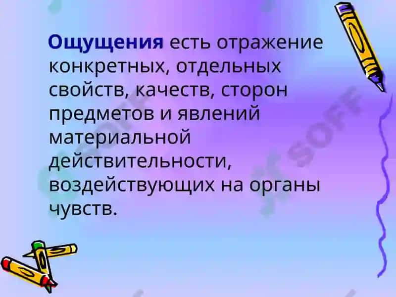 Классификация ощущений 2