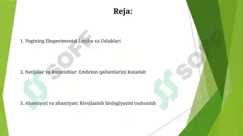 Vogtning Eksperimental Loyiha va Uslublari 2