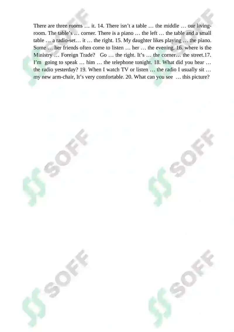 Predlog (Prepositions) 2