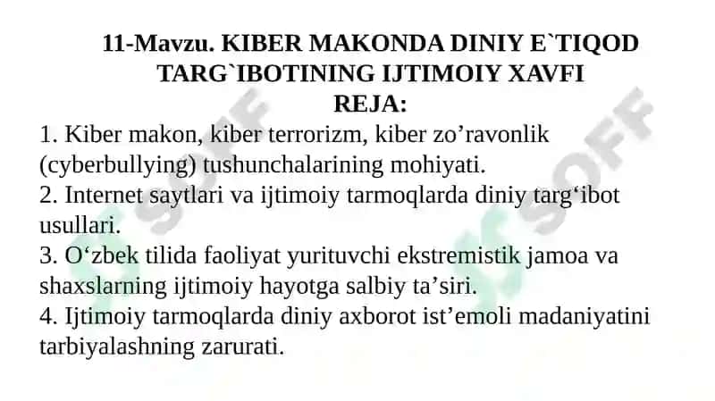 KIBER MAKONDA DINIY E`TIQOD TARG`IBOTINING IJTIMOIY XAVFI 2