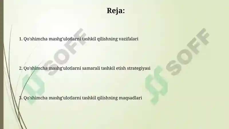 Qo'shimcha mashg'ulotlarni tashkil etish maqsadlari 2