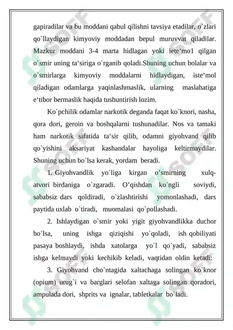 Toksikomaniya kasalligi 2